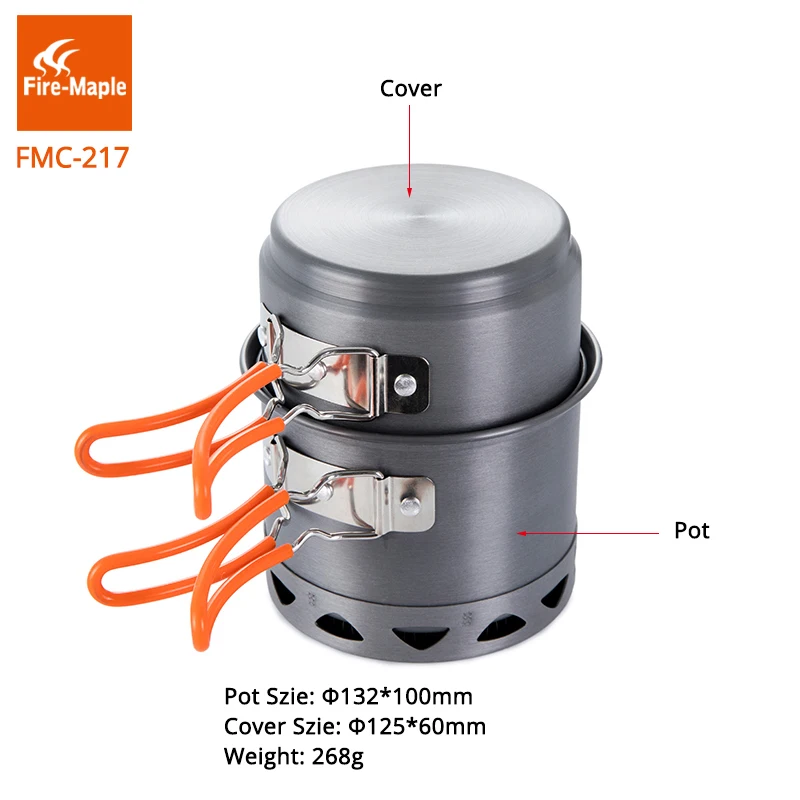 Camping Cooking Pot Set - النار القيقب التخييم تجهيزات المطابخ مجموعة