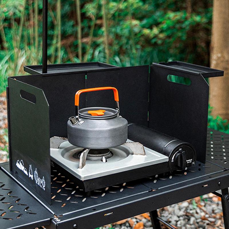 Camping Cooking Wind Blocker - مانع الرياح في الهواء الطلق قابل