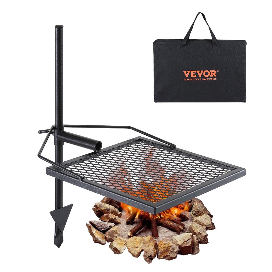 Camping Cooking Grate - شواية دوارة للتخييم من الفولاذ المتين
