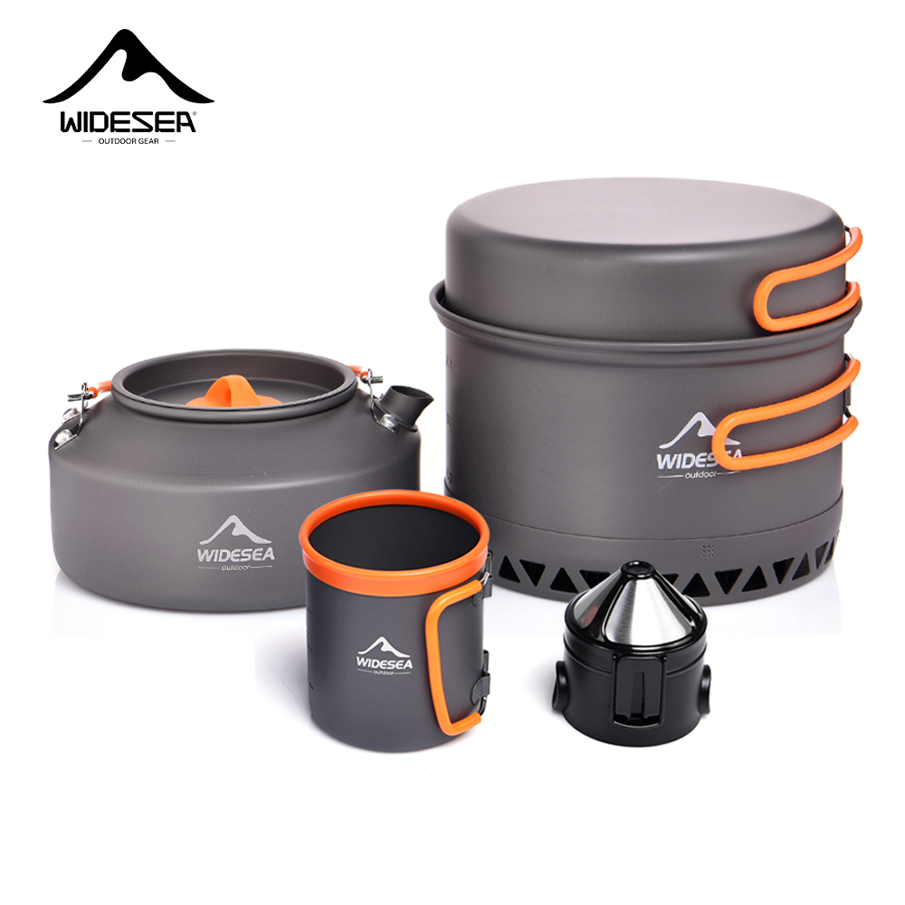 Camping Cooking Pot Set - أدوات المائدة التخييم مجموعة تجهيزات المطابخ