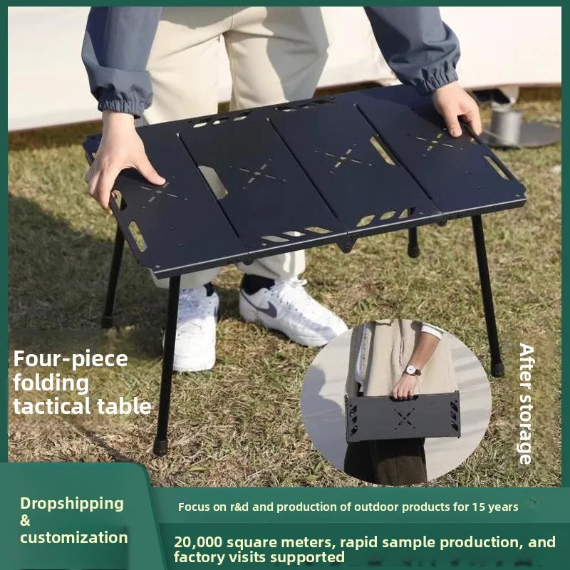 Camping Cooking Table Foldable - طاولة قابلة للطي من سبائك الألومنيوم،