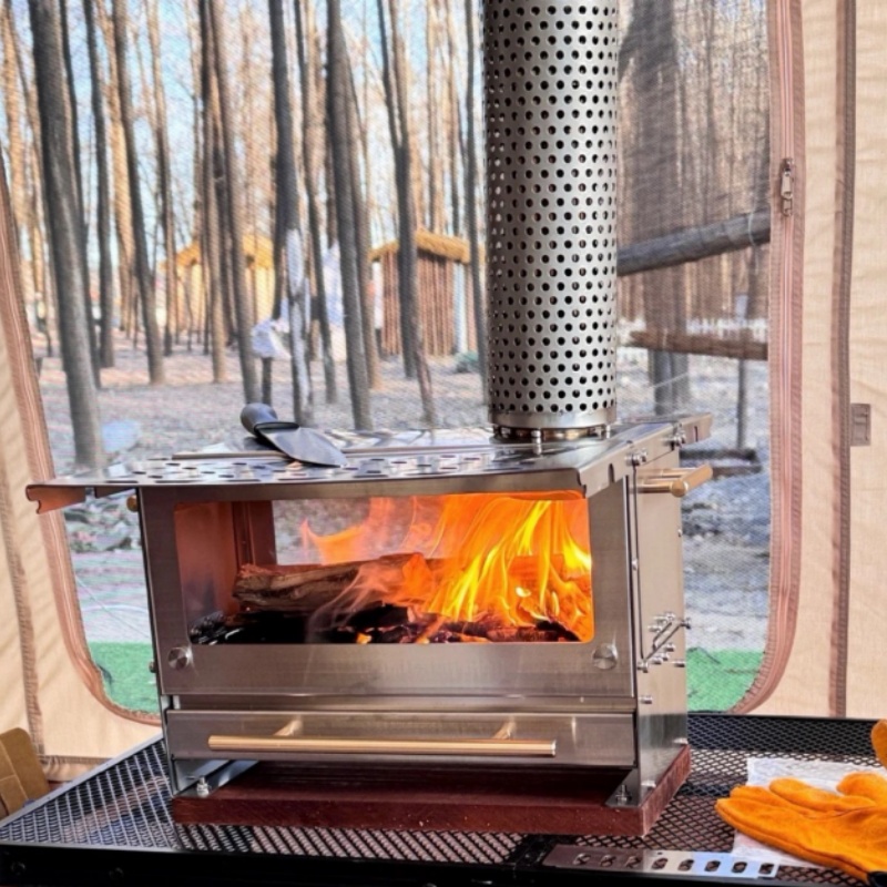 Camping Cooking Tent - التخييم النار موقد النحاس المحمولة الفولاذ