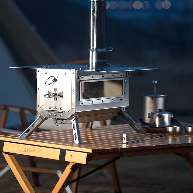 Camping Cooking Tent - موقد خشب محمول للتخييم في الهواء