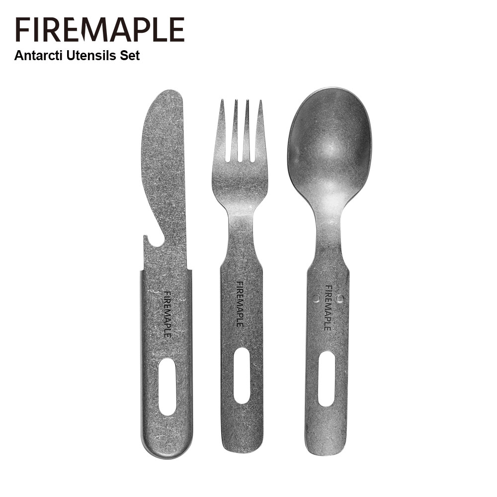 Camping Cooking And Eating Set - أدوات مائدة للتخييم من الفولاذ المقاوم