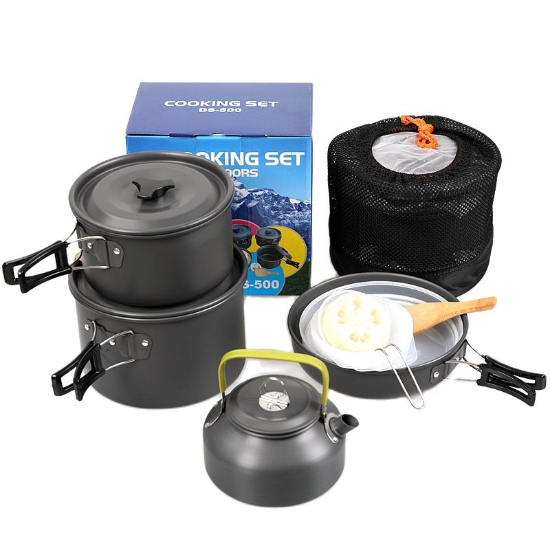 Camping Cooking Set 2 Person - طقم أواني طهي للتخييم في الهواء