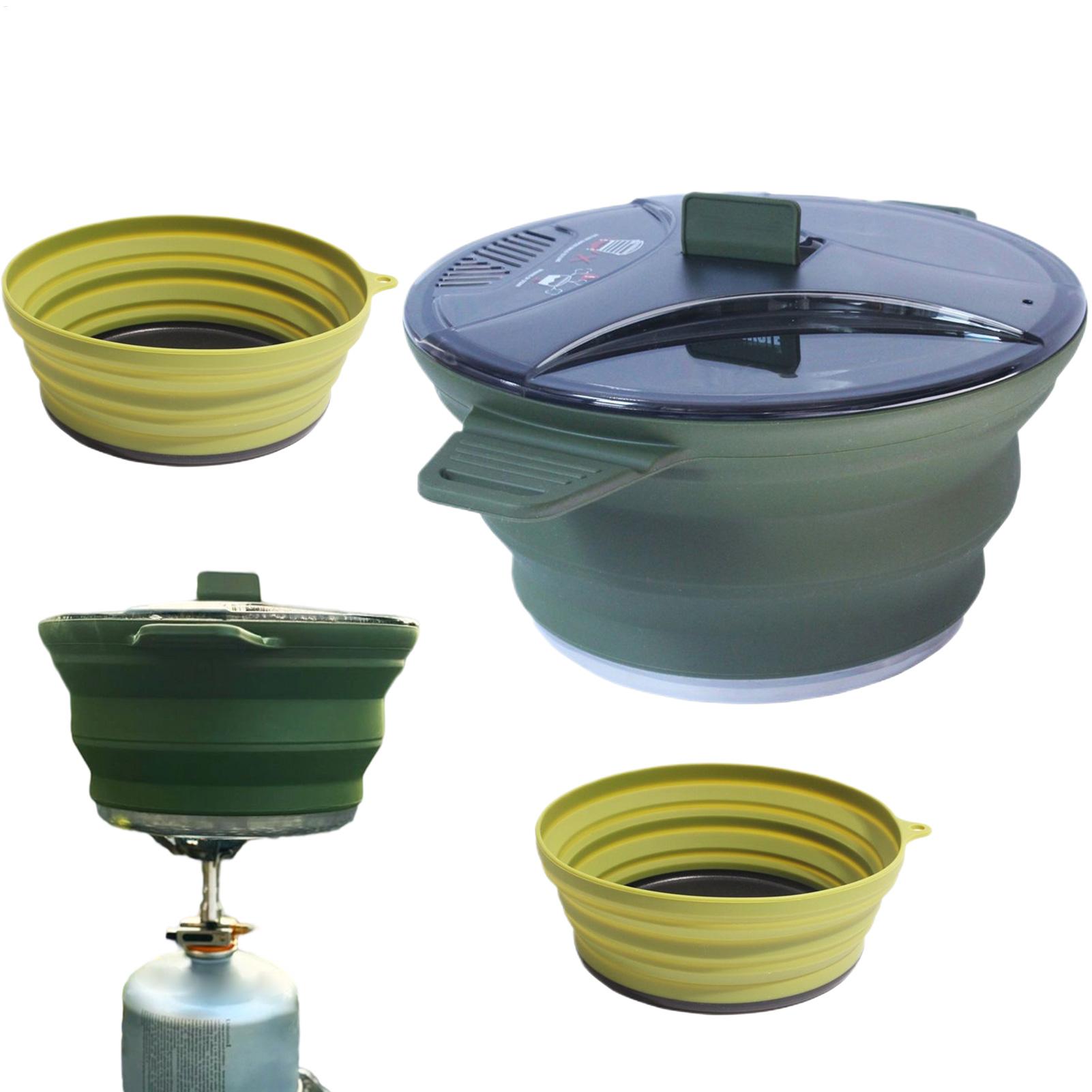 Camping Cooking Dishes - طقم طهي للتخييم قابل للطي، مجموعة