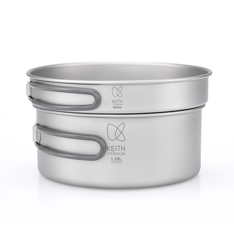 Camping Cooking Kitchen Set - طقم أواني طهي من التيتانيوم النقي