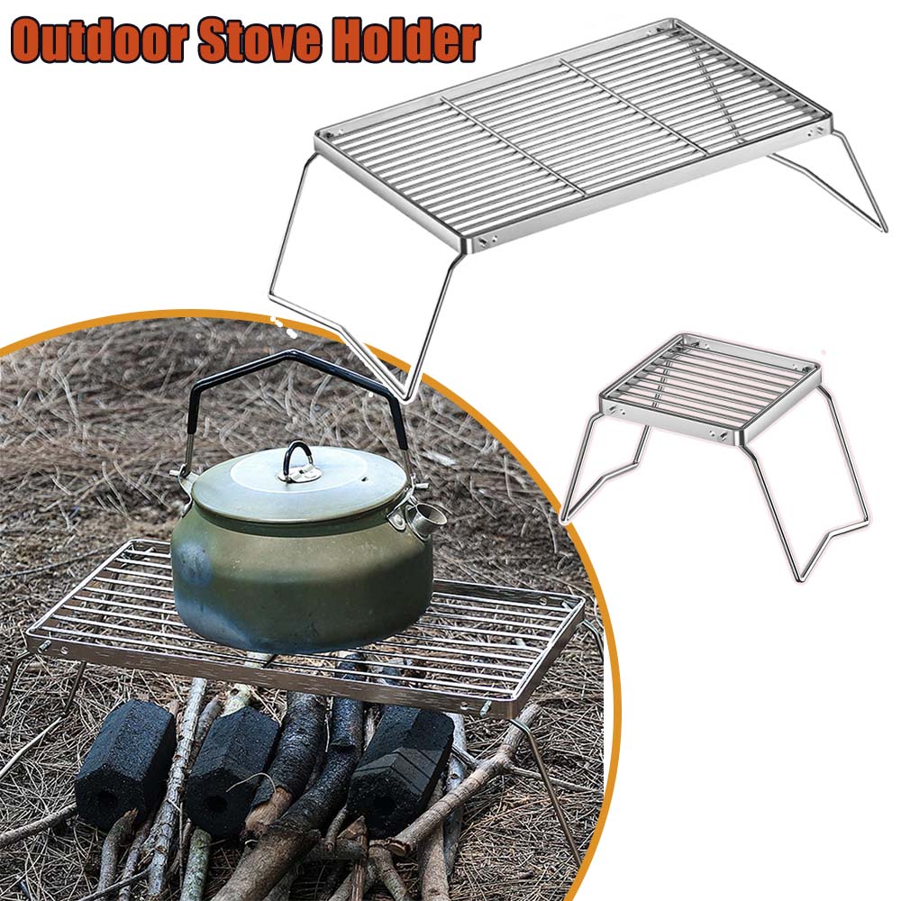 Camping Cooking Grate - حامل موقد خارجي خفيف الوزن من