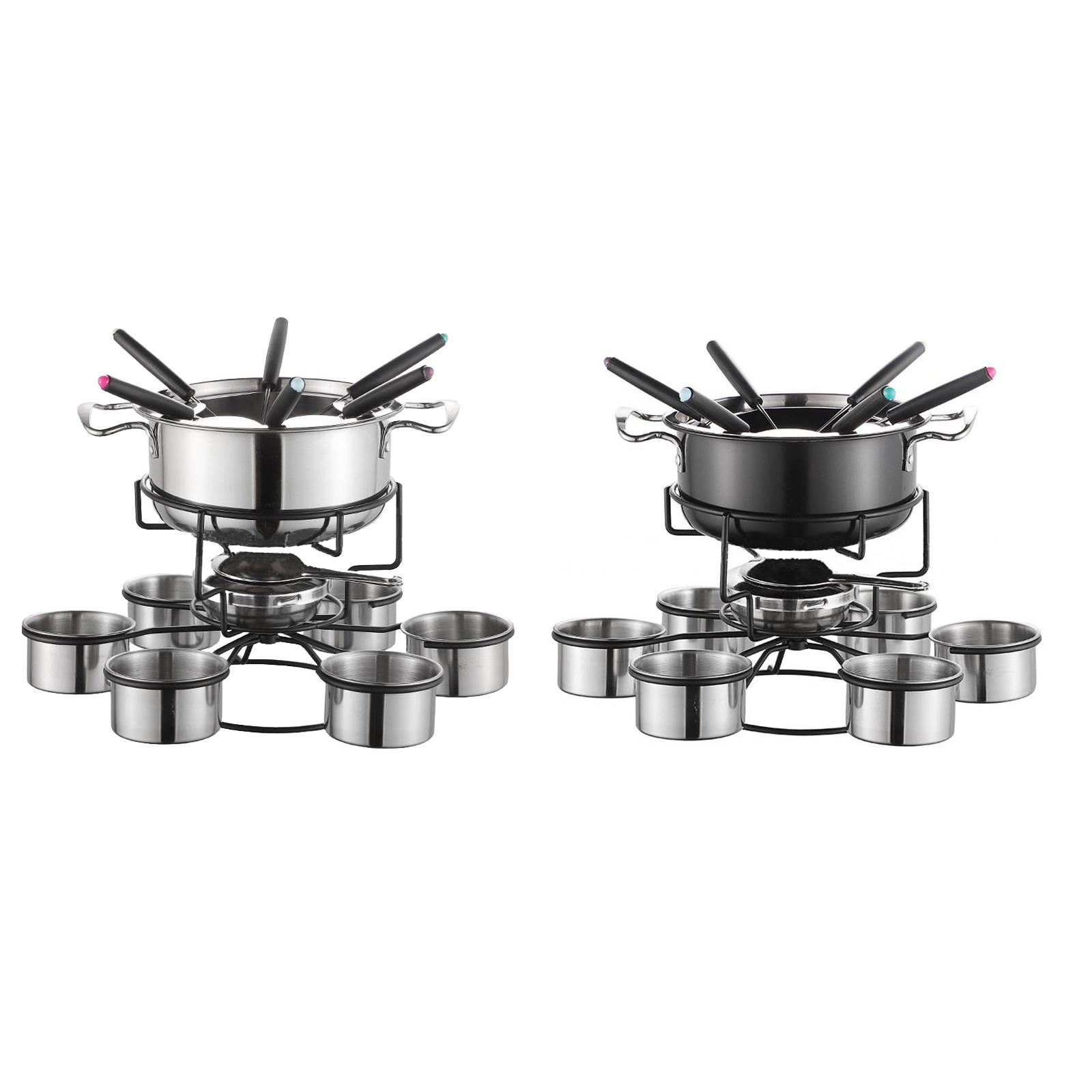Camping Cooking Pot Set - طقم وعاء الفوندو مع موقد طهي