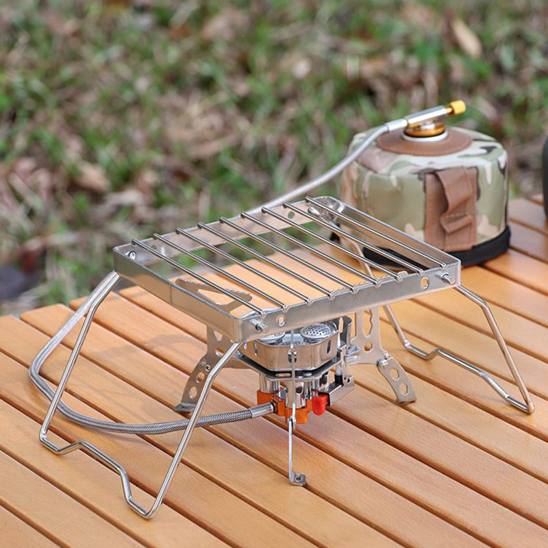 Camping Cooking Grate - حامل موقد محمول من الفولاذ المقاوم
