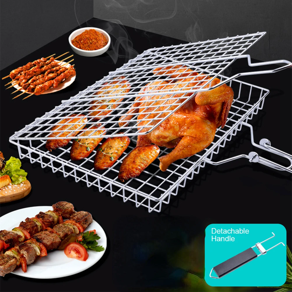 Camping Cooking Mat - 304 الفولاذ المقاوم للصدأ شواء شبكة