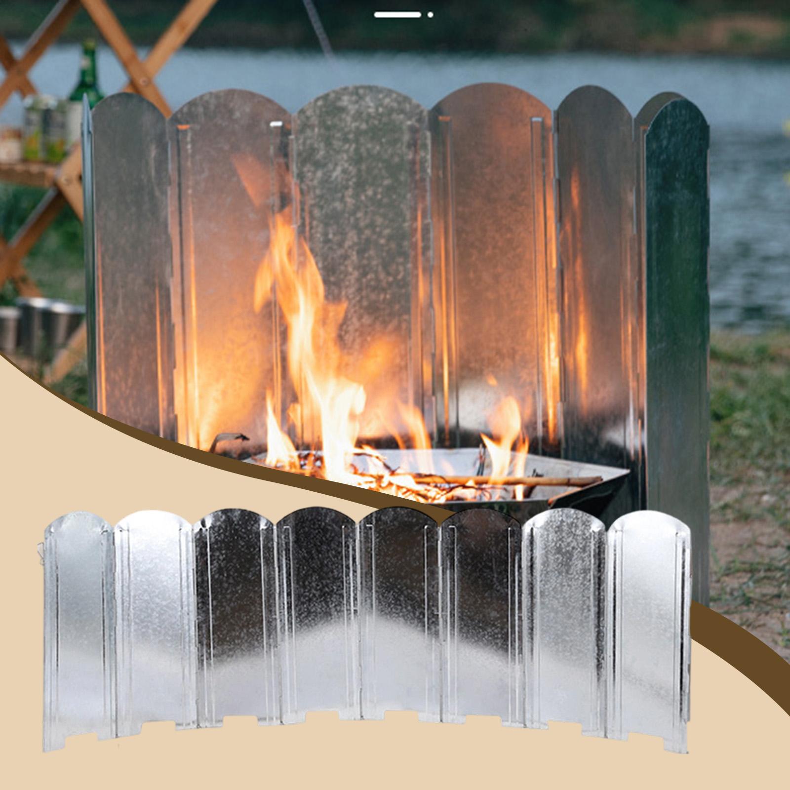Camping Cooking Wind Blocker - واقي رياح محمول قابل للطي من