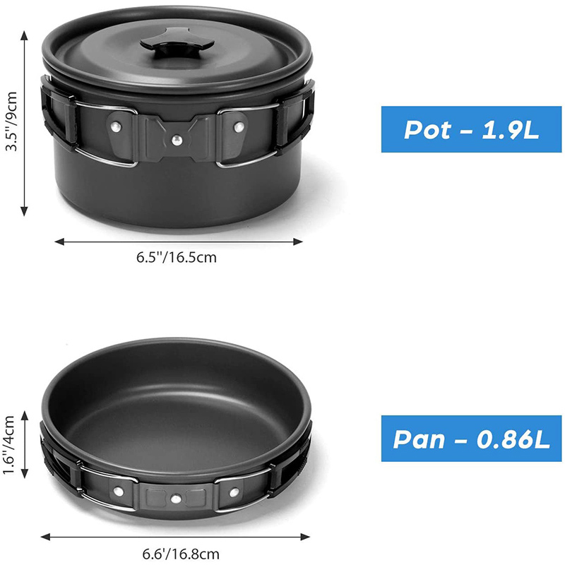 Camping Cooking Cup - طقم أواني طهي للتخييم في الهواء