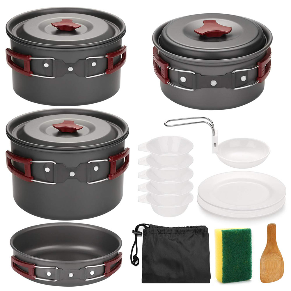 Camping Cooking Kitchen Set - طقم أدوات طهي للتخييم في الهواء