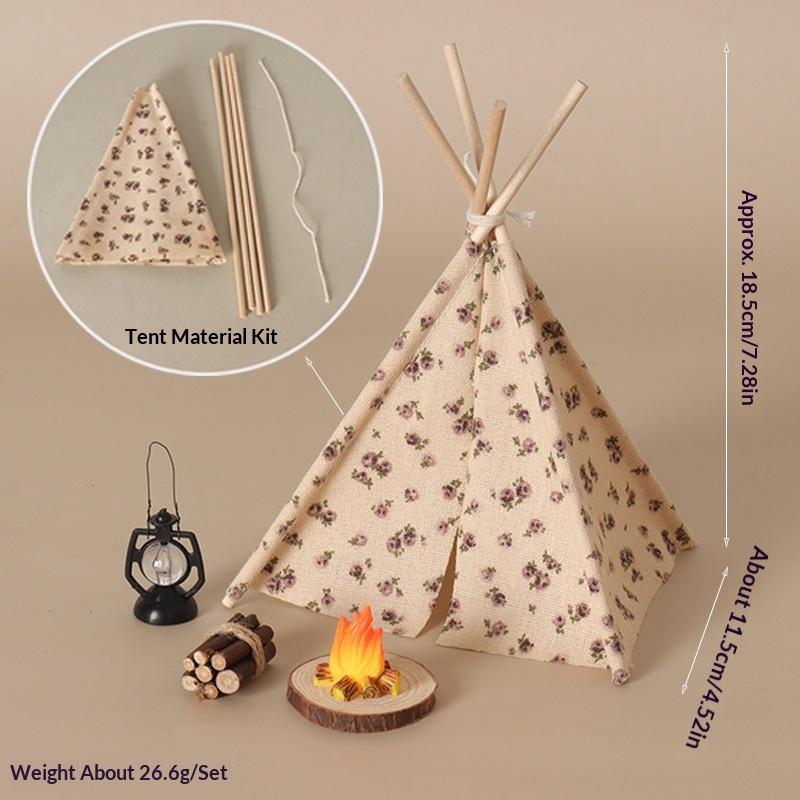 Camping Cooking Tent - مجموعة واحدة من ديكورات مشهد الشواء