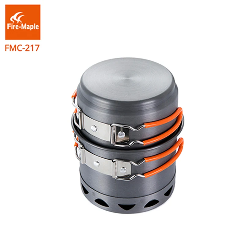 النار القيقب التخييم تجهيزات ا - مراجعة Camping Cooking Pot Set وسعره