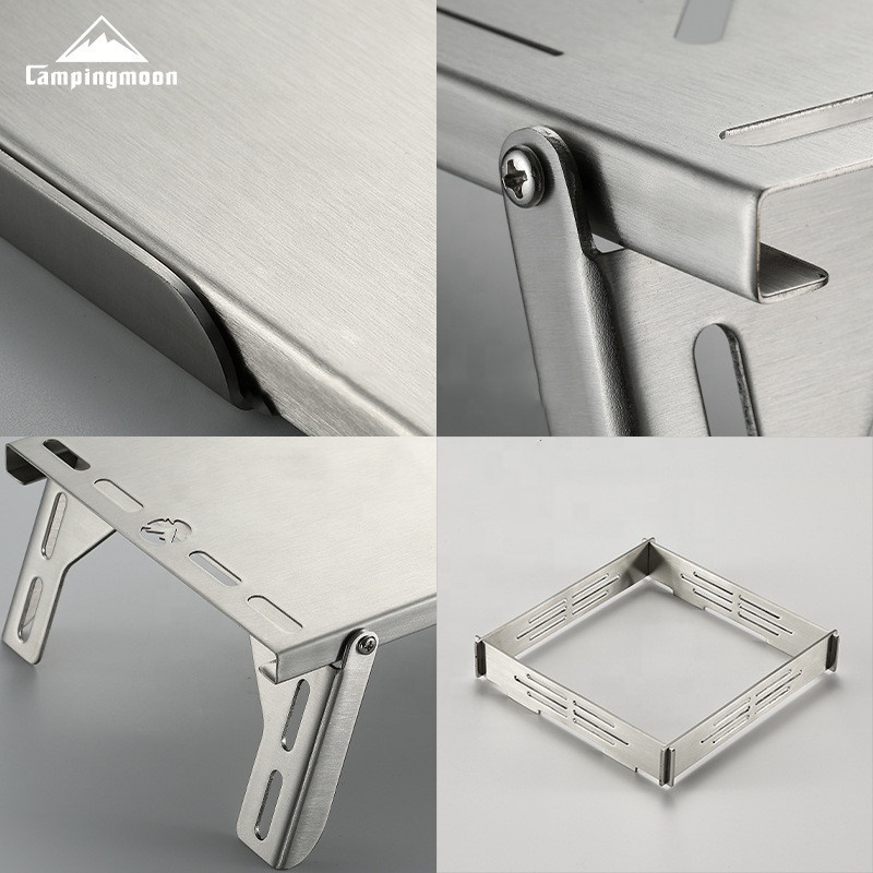 شواية غاز محمولة متعددة الوظائ - مراجعة Camping Cooking Table With Windshield وسعره