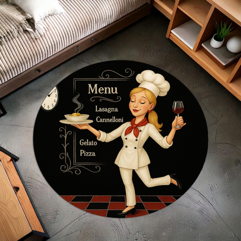 سجادة مطبخ مستديرة الشيف الأشق - مراجعة Camping Cooking Gifts وسعره