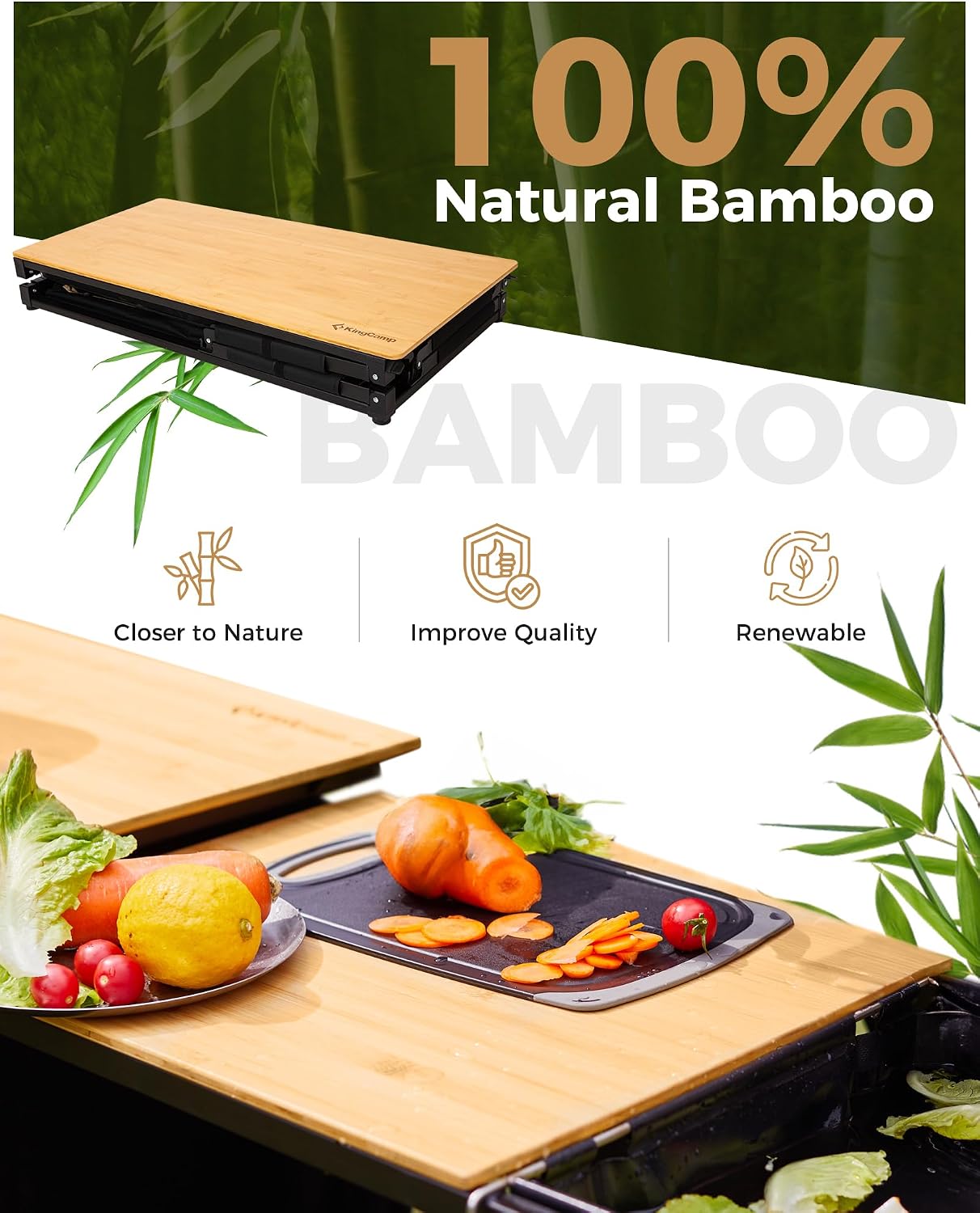 طاولة تخييم قابلة للطي من الخي - مراجعة Camping Cooking Table With Windshield وسعره