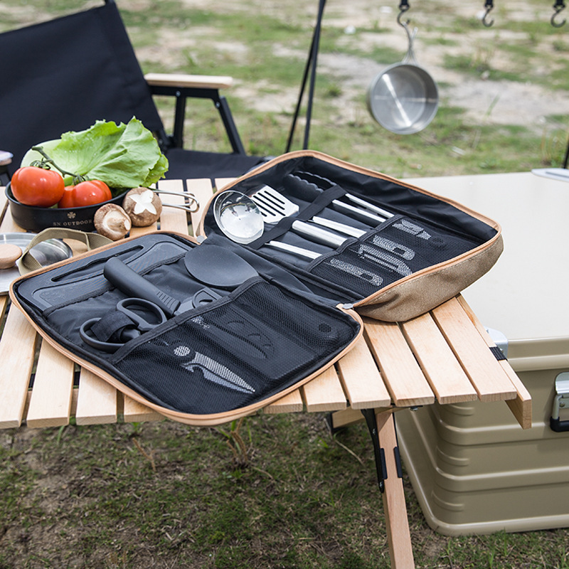 طقم أدوات طهي للتخييم مكون من  - مراجعة Camping Cooking Kitchen Set وسعره