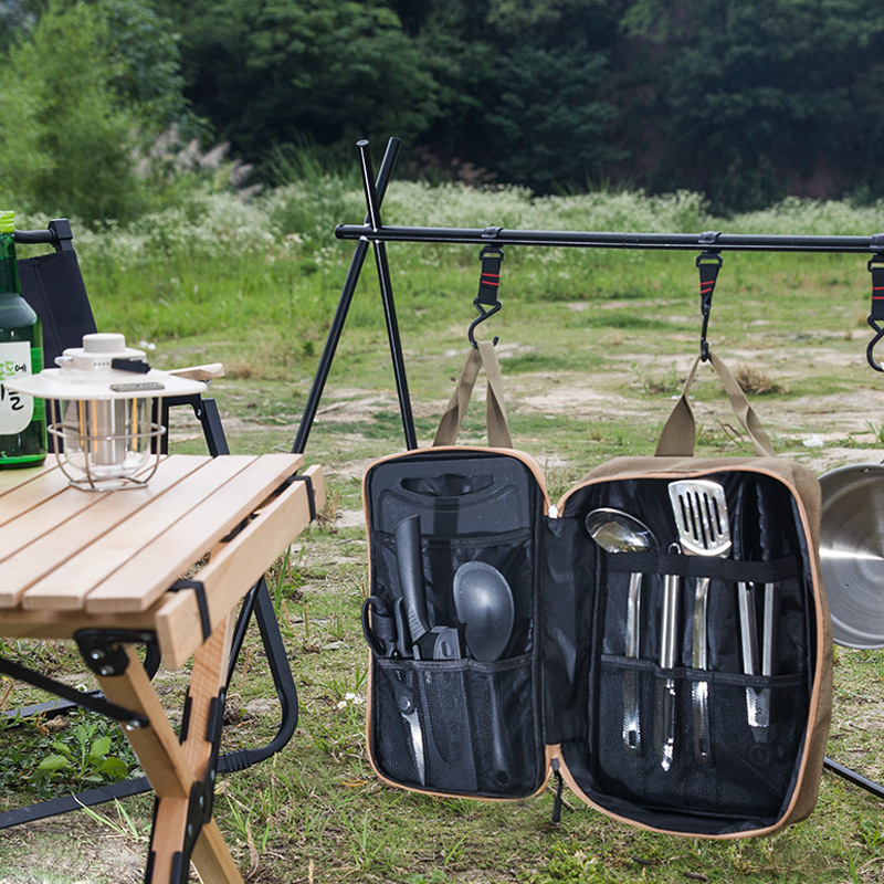 طقم أدوات طهي للتخييم مكون من  - مراجعة Camping Cooking Kitchen Set وسعره