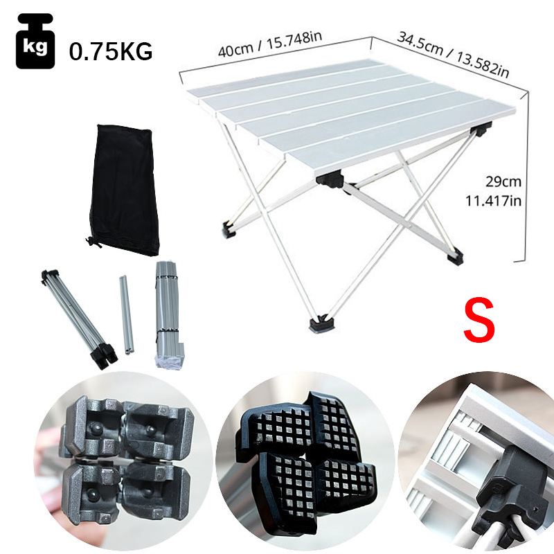 طاولة تخييم خفيفة الوزن قابلة  - مراجعة Camping Cooking Table Foldable وسعره