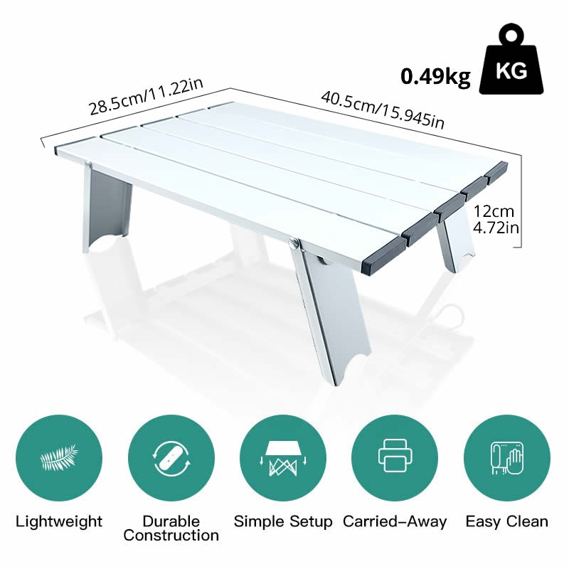 طاولة تخييم خفيفة الوزن قابلة  - مراجعة Camping Cooking Table Foldable وسعره