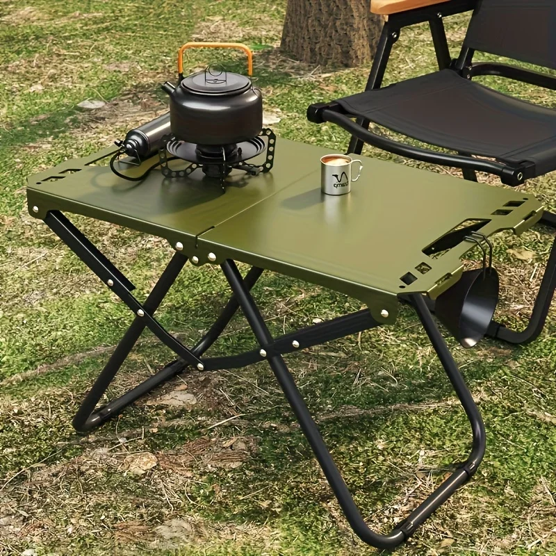 طاولة تخييم قابلة للطي، طاولة  - مراجعة Camping Cooking Table Foldable وسعره
