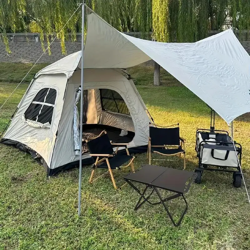 طاولة تخييم قابلة للطي، طاولة  - مراجعة Camping Cooking Table Foldable وسعره
