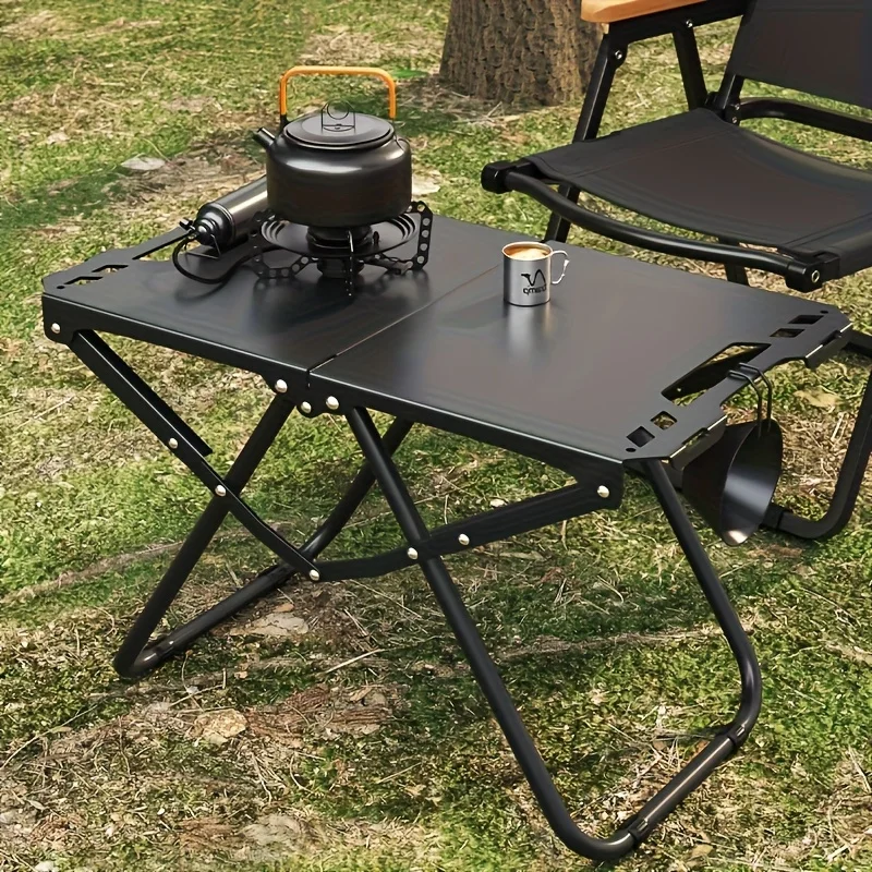 طاولة تخييم قابلة للطي، طاولة  - مراجعة Camping Cooking Table Foldable وسعره