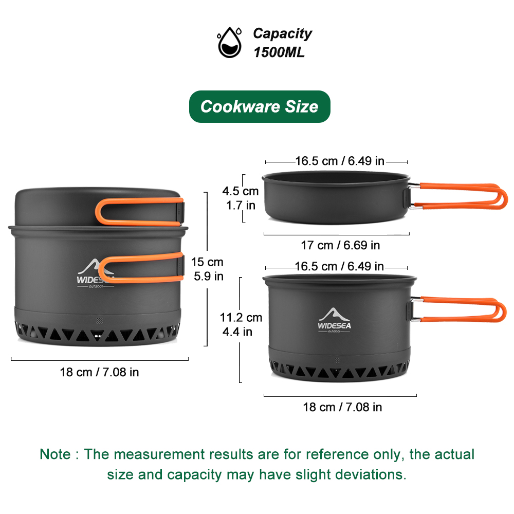 أدوات المائدة التخييم مجموعة ت - مراجعة Camping Cooking Pot Set وسعره