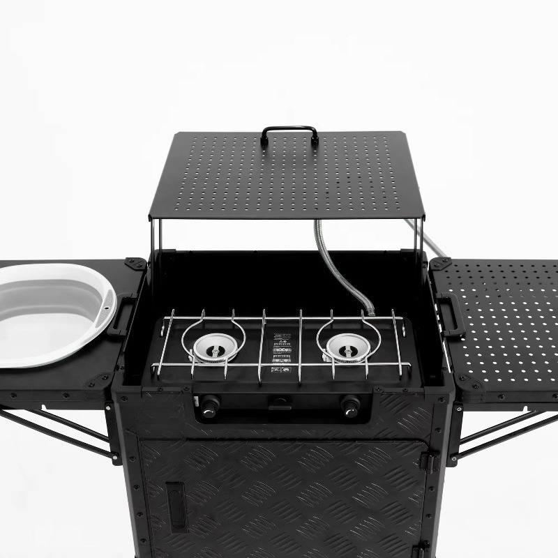 نظام مطبخ التخييم المتنقل الأك - مراجعة Camping Cooking Table Foldable وسعره