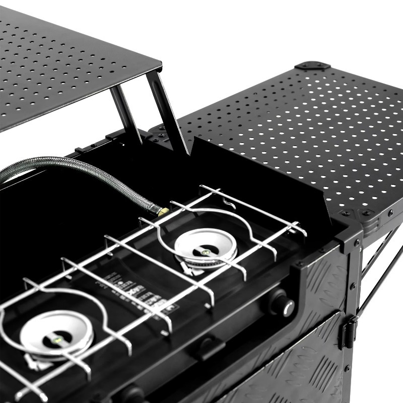 نظام مطبخ التخييم المتنقل الأك - مراجعة Camping Cooking Table Foldable وسعره