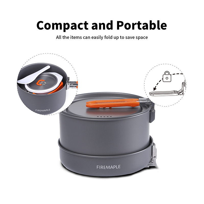 مجموعة أواني طهي فاير مابل 4-5 - مراجعة Camping Cooking Set 2 Person وسعره