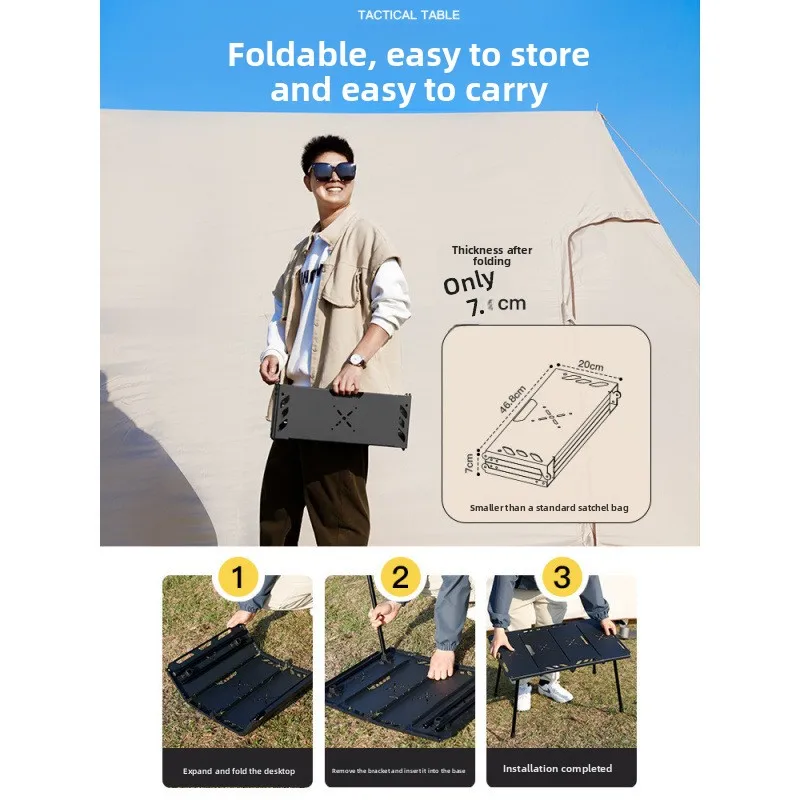طاولة قابلة للطي من سبائك الأل - مراجعة Camping Cooking Table Foldable وسعره