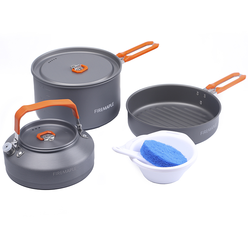 مجموعة أدوات المائدة النار ماب - مراجعة Camping Cooking Set 2 Person وسعره