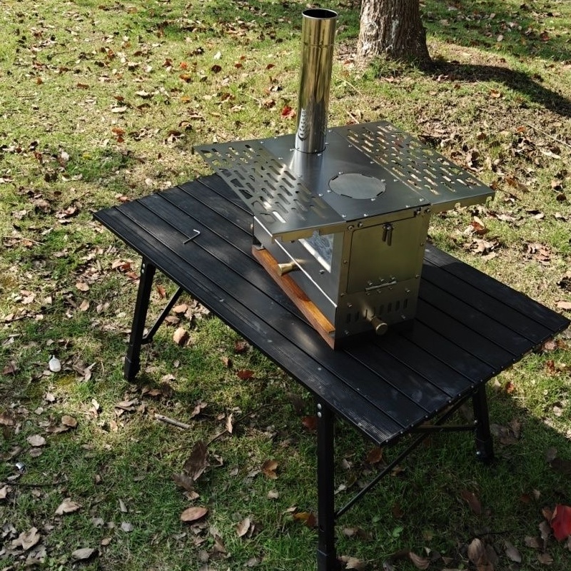 التخييم النار موقد النحاس المح - مراجعة Camping Cooking Tent وسعره