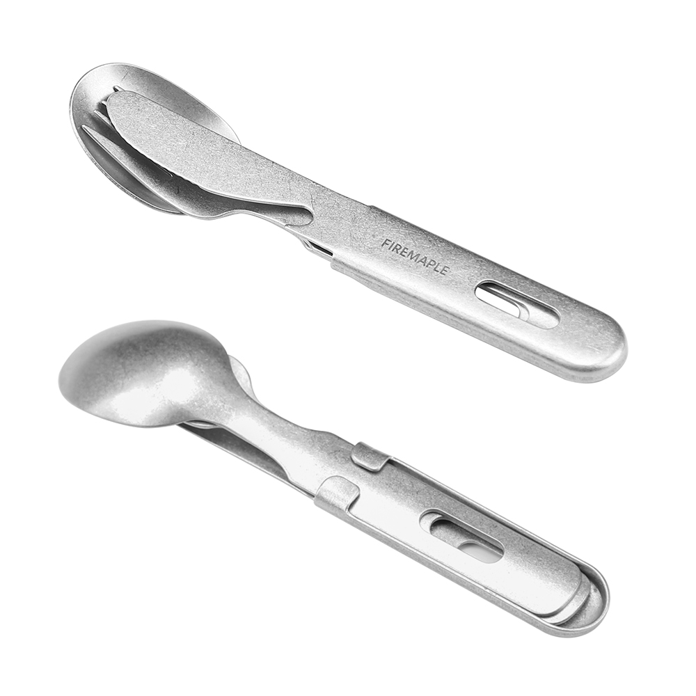 أدوات مائدة للتخييم من الفولاذ - مراجعة Camping Cooking And Eating Set وسعره