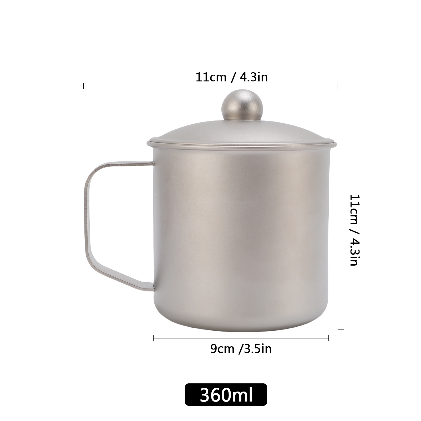 كوب تخييم 360 مل من التيتانيوم - مراجعة Camping Cooking Cup وسعره