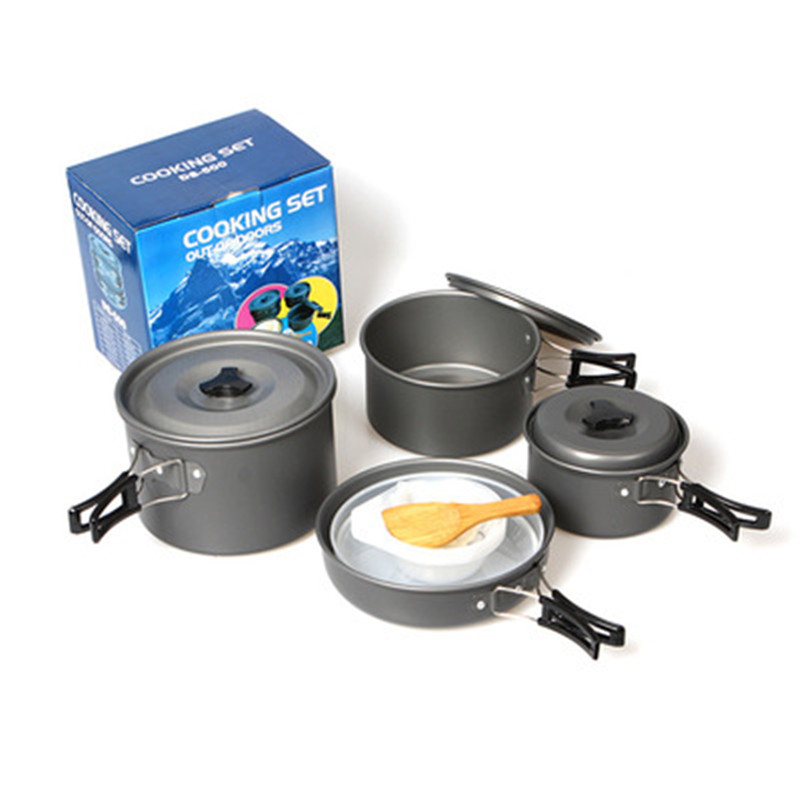 طقم أواني طهي للتخييم في الهوا - مراجعة Camping Cooking Set 2 Person وسعره