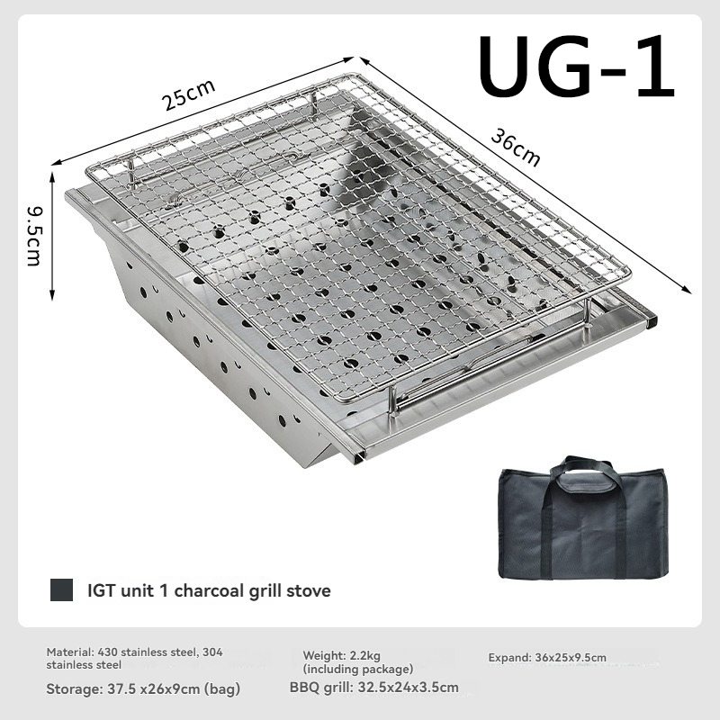 CAMPINGMOON UG-1 IGT شواية كرب - مراجعة Camping Cooking Table With Windshield وسعره