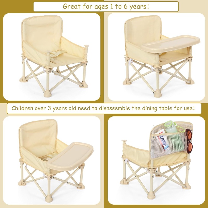 كرسي شاطئ للأطفال مع مظلة ومسن - مراجعة Camping Cooking Table Foldable وسعره
