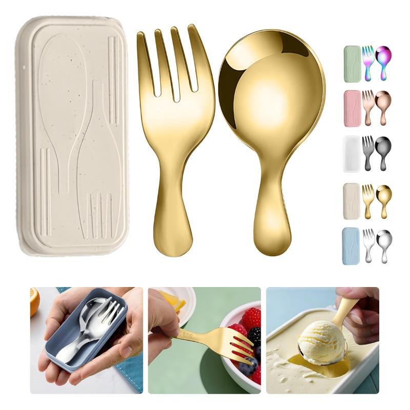 الفولاذ المقاوم للصدأ المحمولة - مراجعة Camping Cooking And Eating Set وسعره