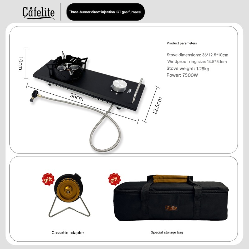 موقد غاز صغير محمول بنصف وحدة  - مراجعة Camping Cooking Table With Windshield وسعره