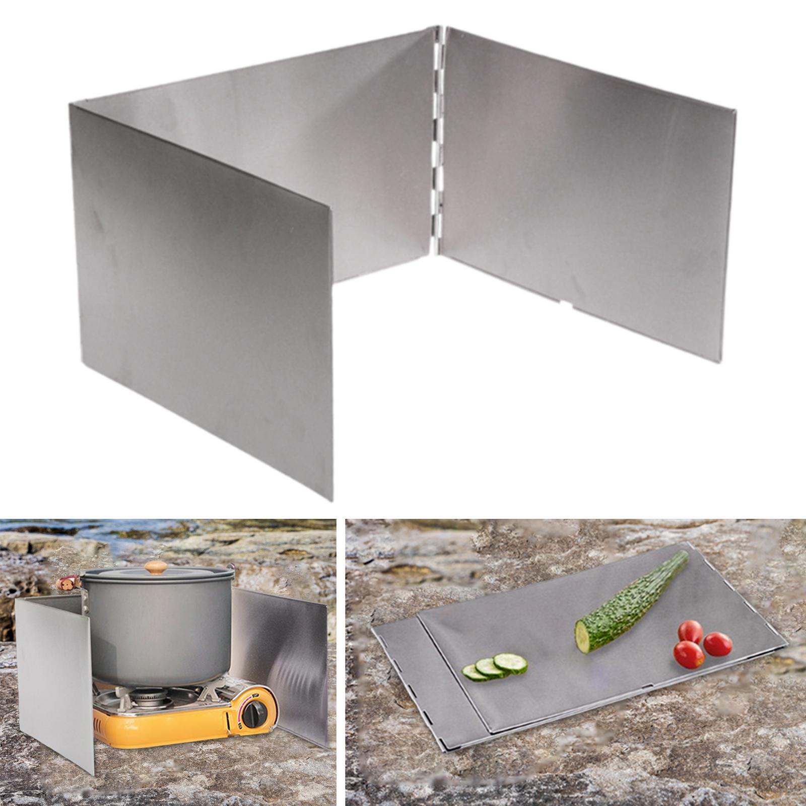 حاجز رياح محمول للتخييم، واقي  - مراجعة Camping Cooking Wind Blocker وسعره