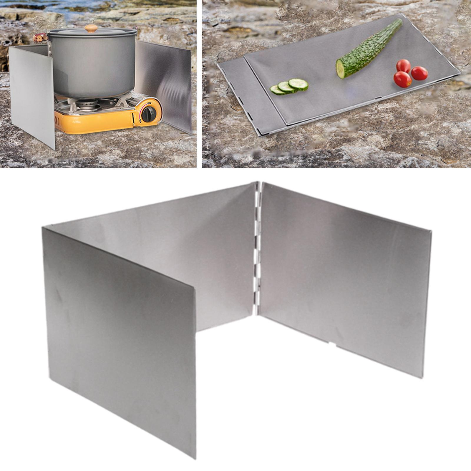حاجز رياح محمول للتخييم، واقي  - مراجعة Camping Cooking Wind Blocker وسعره