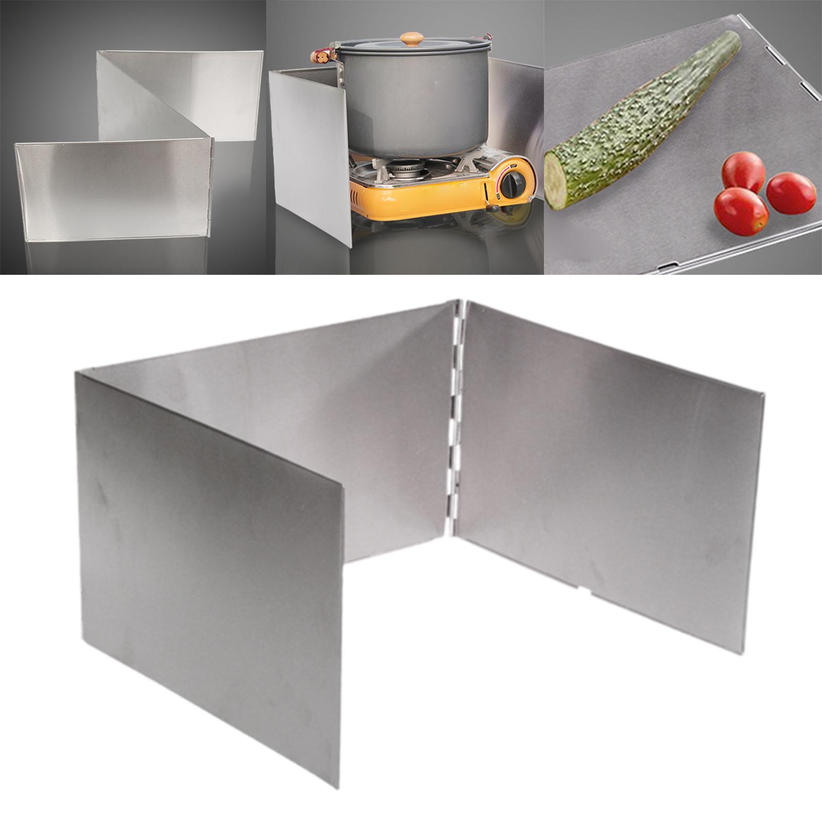 حاجز رياح محمول للتخييم، واقي  - مراجعة Camping Cooking Wind Blocker وسعره