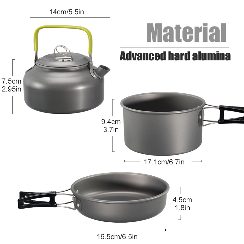 WESTTUNE التخييم طقم حلل استان - مراجعة Camping Cooking Cup وسعره
