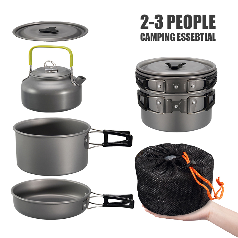 WESTTUNE التخييم طقم حلل استان - مراجعة Camping Cooking Cup وسعره