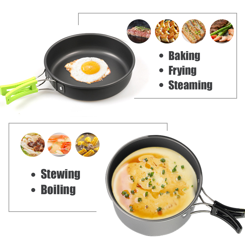 WESTTUNE التخييم طقم حلل استان - مراجعة Camping Cooking Cup وسعره